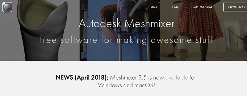 Meshmixer-free 3d printing software